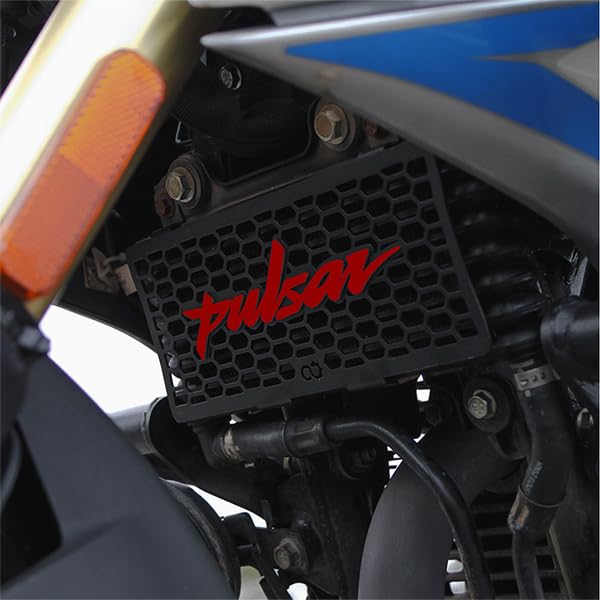 Image of Radiator Guard Compatible with Bajaj Pulsar N250 /F250 (Red, Pack of 1) (Not Suitable for befor 2024 Models, its Suitable only for USD Fork Models)