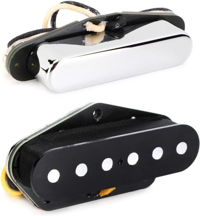 Mojotone Quiet Coil Broadcaster Telecaster Pickup Set - Chrome Cover