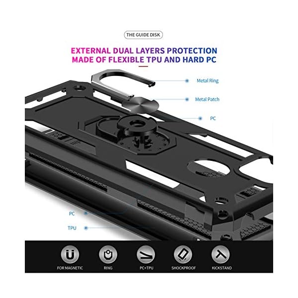 LeYi Funda Xiaomi Redmi 9C con [2-Unidades] Cristal Vidrio Templado, Armor - Imagen 5