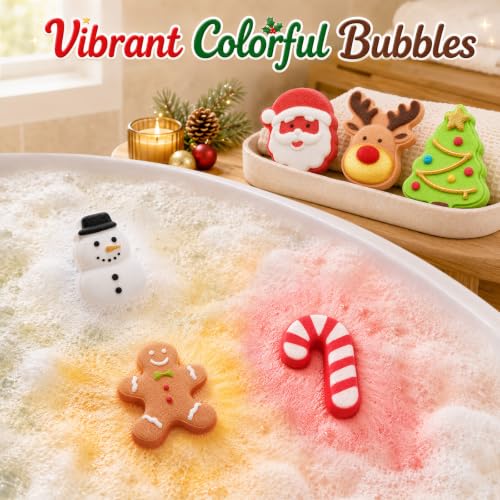 Christmas Bath Bombs, 2026 Christmas Stocking Stuffers for Women Teen Girls - Image 3