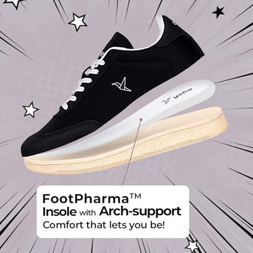 Image of YOHO Quoi Sneakers for Women | Soft Lining & Cushioned Insoles Shoes | Stylish & Casual Everyday | Vibrant Colours
