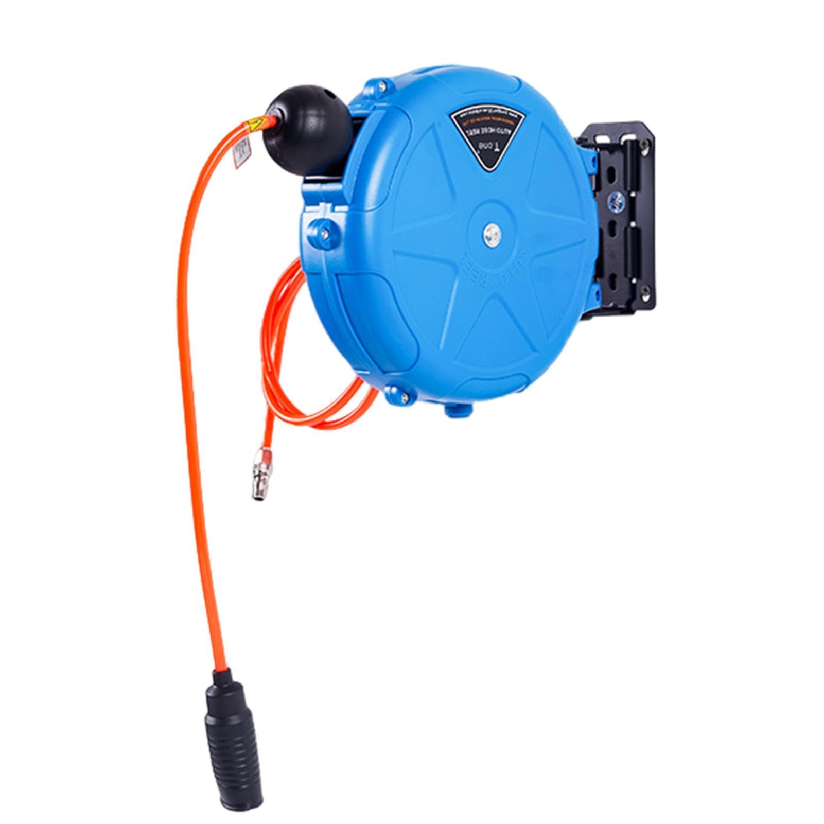 Avvolgitubo Aria Compressa 32.8ft A Parete Riavvolgimento Automatico | Avvolgitori per Tubo Retrattili per officine, garage, casa, studio, riparazioni e automotive, manutenzione macchinari