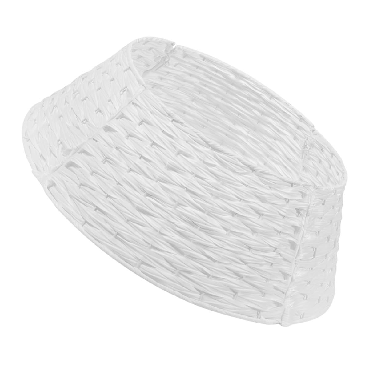 FRCOLOR Cesto Base Albero Natale Intrecciato, Bianco, Plastica,