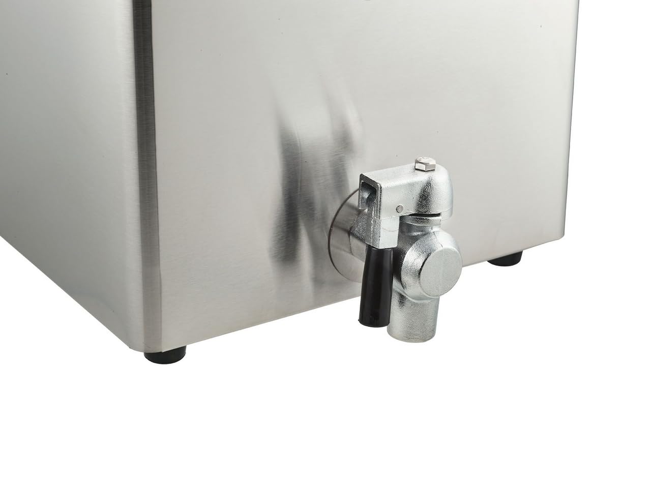 METRO Professional Cuocipasta Elettrico da Banco GNC1008, Acciaio Inox, 8 L, 4 Cestelli, 3150 W, con Rubinetto, Argento
