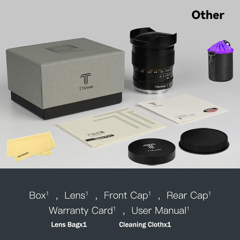 TTArtisan 11mm f2.8 単焦点レンズ　ソニーフルサイズ用 TTArtisan 11mm f/2.8 Fisheye ソニーEマウント フルサイズ 単焦点