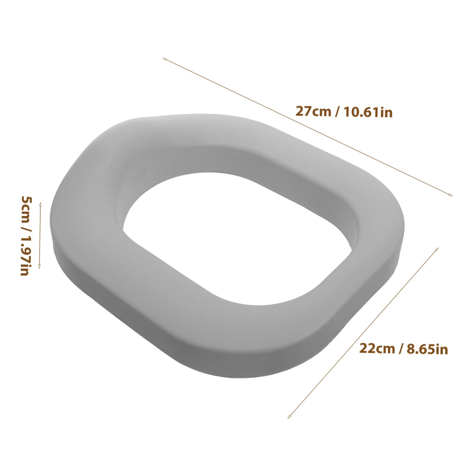 HEMOTON Toilet Seat Cover Pad Boys and Girls Soft Comfortable Pu Mat for Toddlers Washable Non-Slip Universal Fit