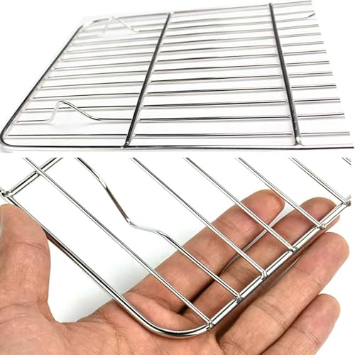 Stainless Steel Cake Cooling Rack - Ideal for Cooling Freshly Baked Muffins, Pizzas, Cookies - Dishwasher Safe 35cm x 22.5cm x 2cm - Image 7