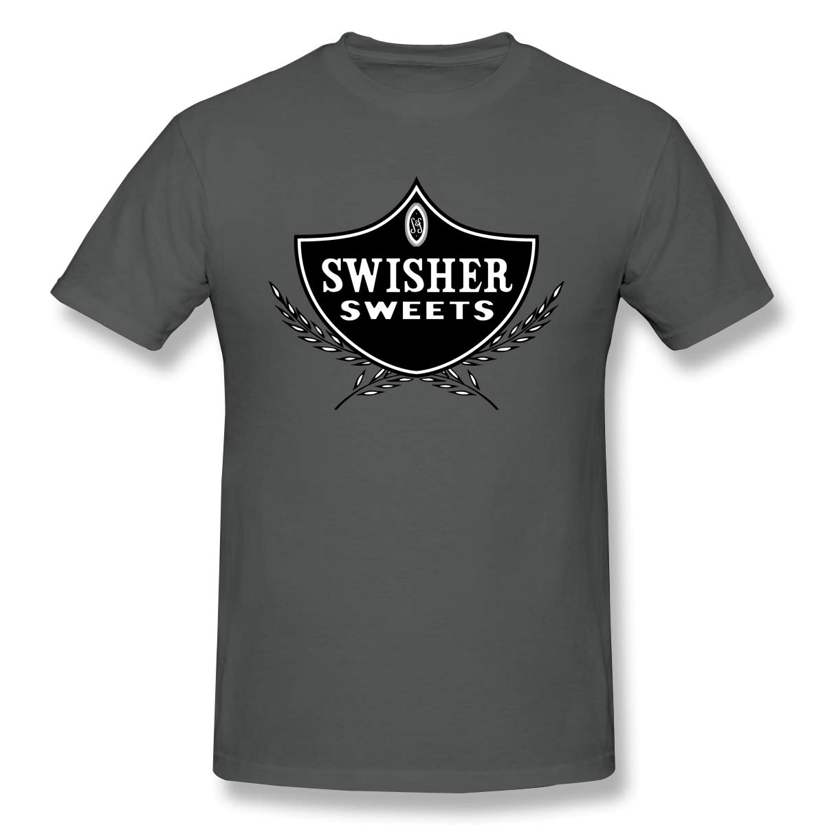 Bamboo Pavilion Men's Swisher Sweets Cool T Shirts with Short Sleeve Deep Heather