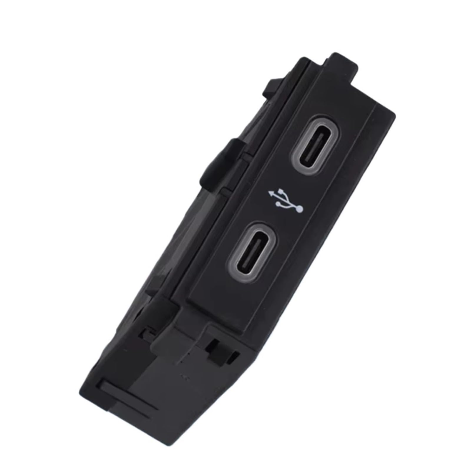 Kompatibel Mit VW Für Bora Für T-Roc 2018–2025 Für T-Cross 2020–2025 Frontkonsole USB-Schnittstelle Sockelbaugruppe 11D035736 USB AUX Anschlussadapter