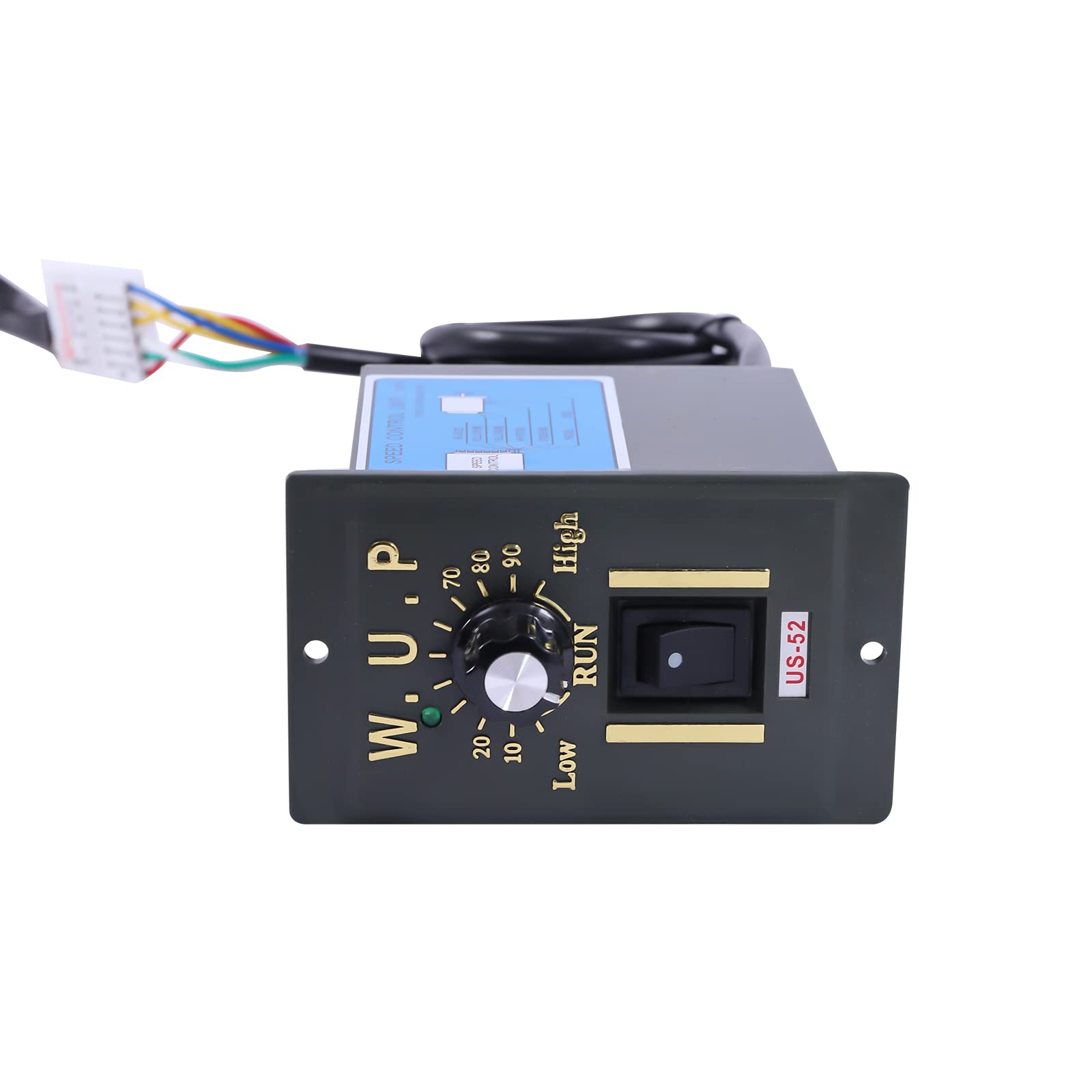 Drehzahlminderer, Stufenlos Regelbarer Motor 220V 40W Einstellbare Drehzahl Einphasen Asynchron Getriebemotor Frequenzumrichtermotor (20K)