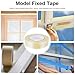 Veemoon Fiberglass Packaging Tape 2cm X 50m Self-Adhesive Filament Tape with Stripe Pattern for Electrical Appliance Bundling and Industrial Packing
