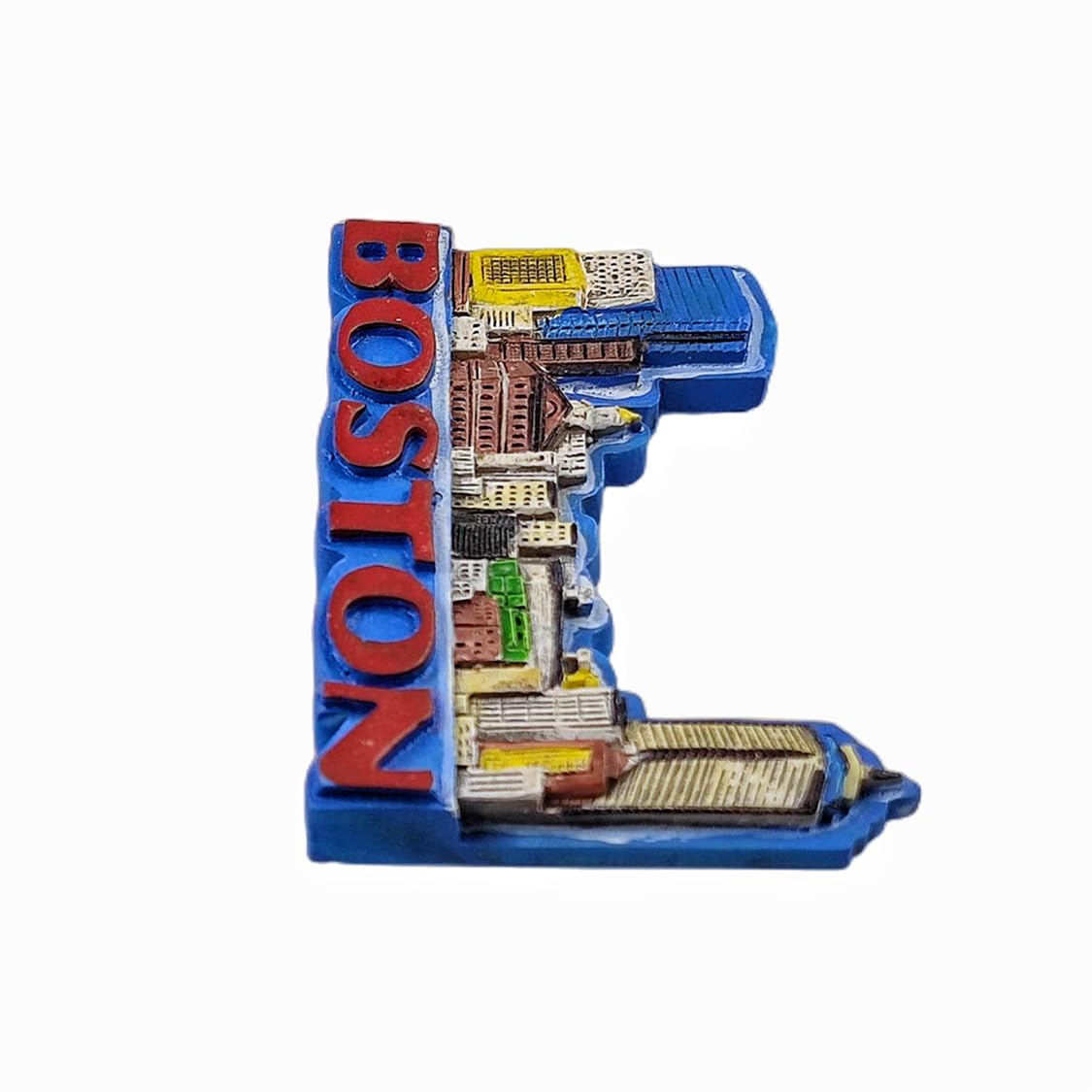 Calamita Da Frigorifero 3D Boston USA, Souvenir In Resina Fatta A Mano, Dimensioni 4x7 Cm, Regalo Turistico