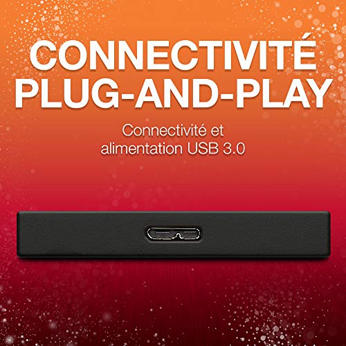 Seagate Backup Plus Slim STHN1000400 Disque dur externe portable USB 3.0 - vue 3