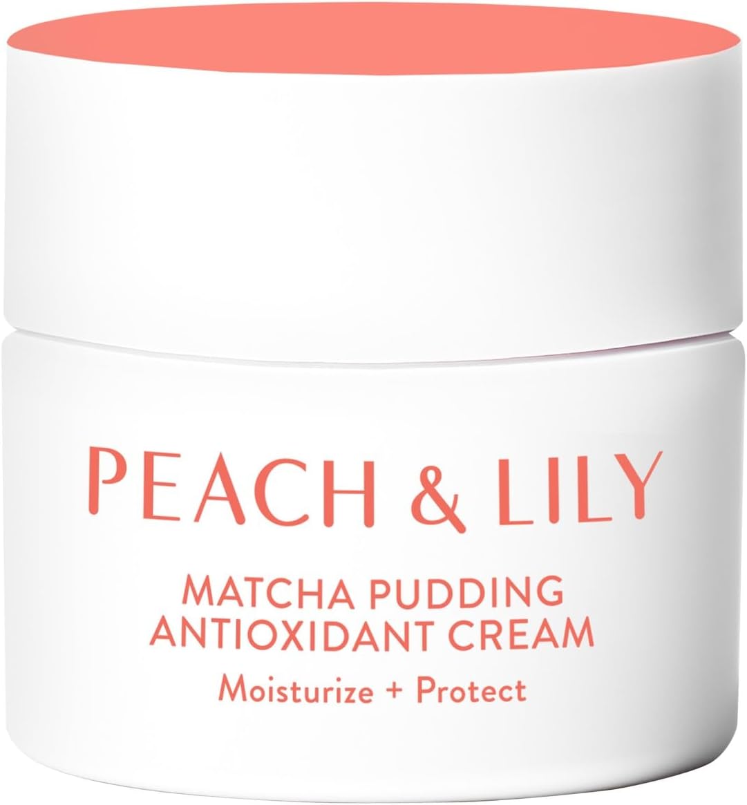 Peach & Lily - Matcha Pudding Antioxidant Cream (1.69 fl oz) - Face Moisturizer Cream - Protect & Hydrate Skin - Green Tea, Vitamin B3, Niacinamide - Self Care - Vegan, Cruelty Free - Korean Skincare