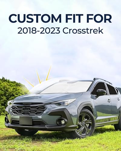 Image of for Subaru Crosstrek 2018-2023 Car Window Shades, 8pcs Privacy Sun Shade Set for Front Windshield Side and Rear Windows, Full Window Covers Keeps Vehicle Cool for Camping Napping