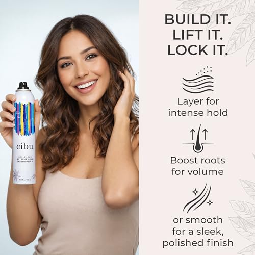 CIBU Style Lock Spray Fijador Extra Fuerte 10 oz miniatura 3