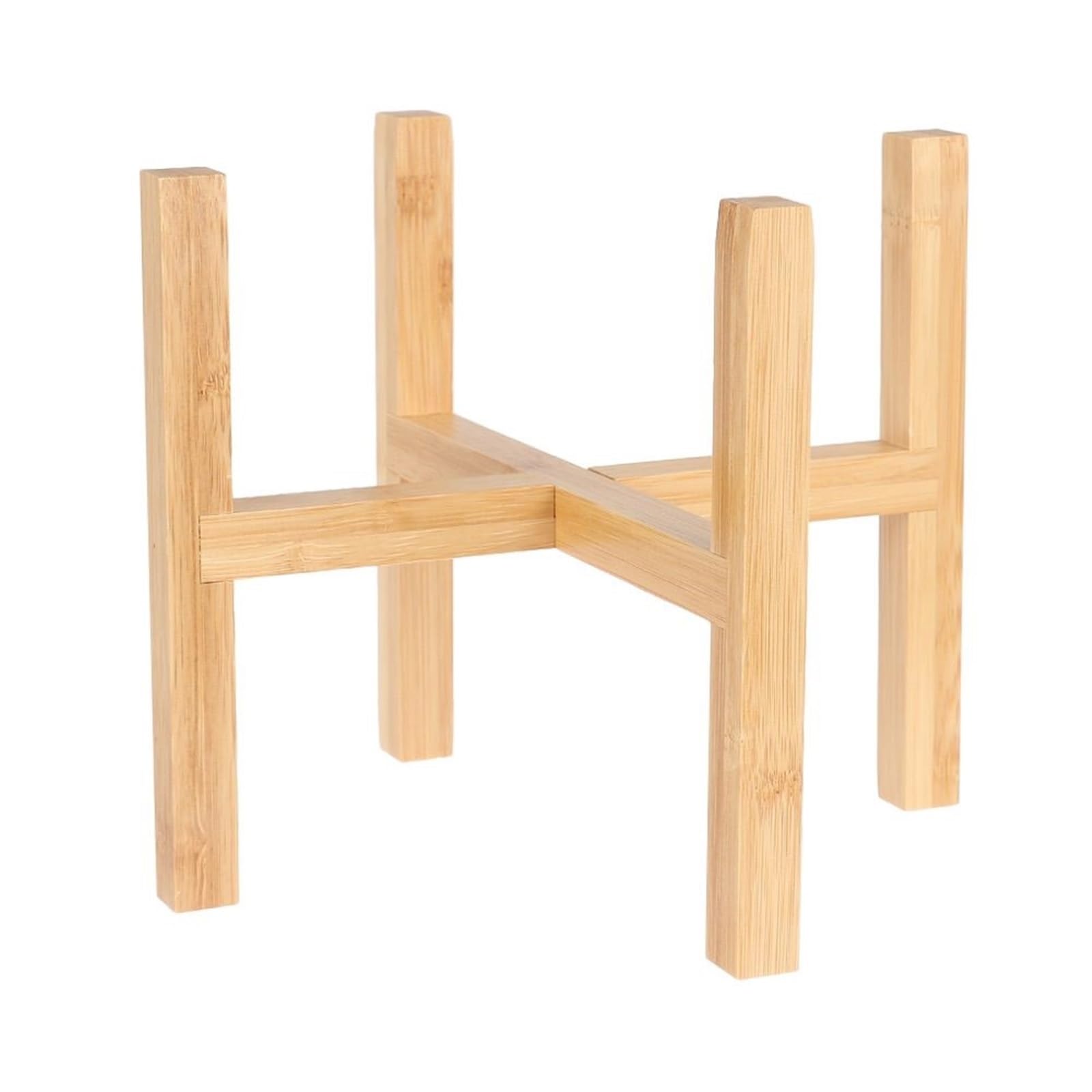 GHHZML Plant Riser Floor-Standing Bonsai Display Stand Wood Flowerpot Holder Flower Pot Base Indoor Outdoor Home Decoration Tray Garden Supplies(19.3cmx16cm)