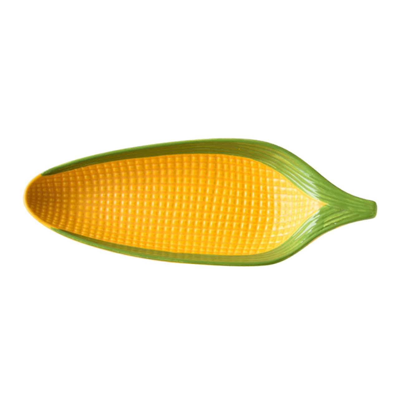 BRIGHTFUFU 1pc Corn Dish Corn-shaped Plate Food Plate Snacks Serving Plate Afternoon Tea Plate Confectionery Plate Refreshment Plate Kitchen Utensil Table Snacks Plate Food Snacks Plate