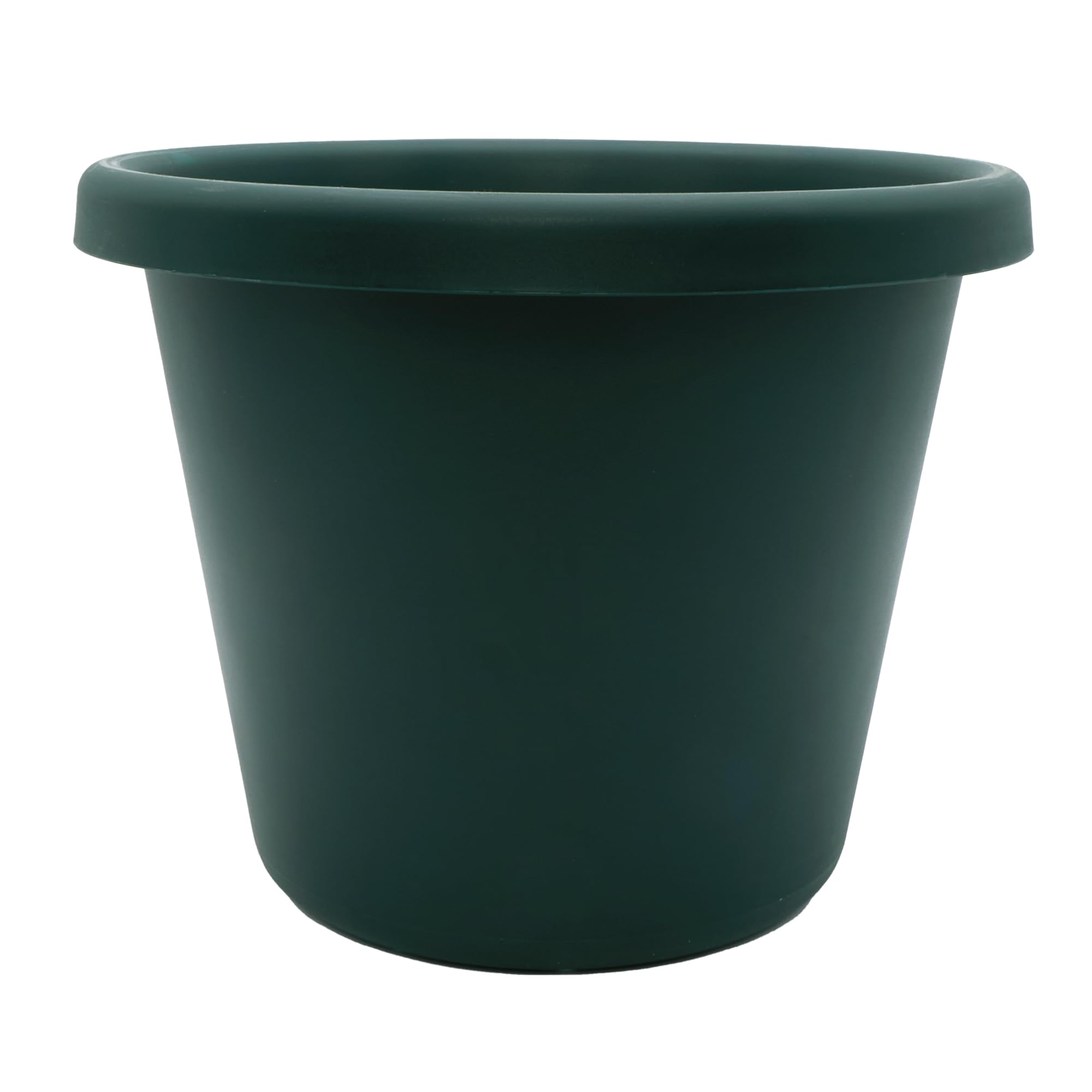 7 inch Round Classic Planter - Plastic Plant Pot for Indoor Outdoor Plants Flowers Herbs, Evergreen