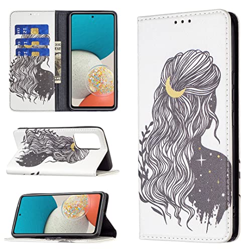 nincyee Capas Flip Para Samsung Galaxy A53 5G,Borboleta Animal Padrão Couro Pu Carteira Suporte Fech