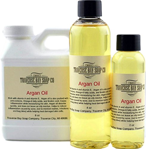 Argan Oil 8 oz, Safety sealed container, Soap making, lotion, creams, massage oil, bath, beauty, lip balm