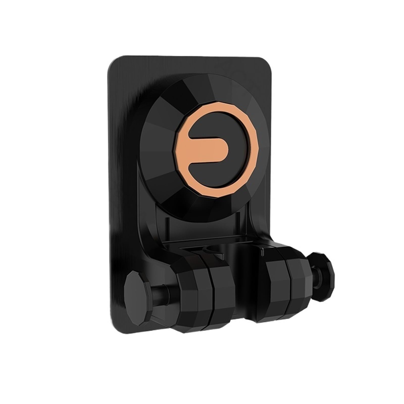 1pcs No Drill Adjustable Shower Head Holder(Black)
