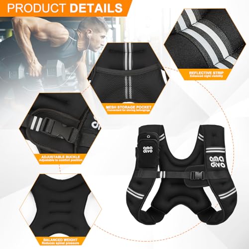 AMA DIVO 8LB Weight Vest for Seniors