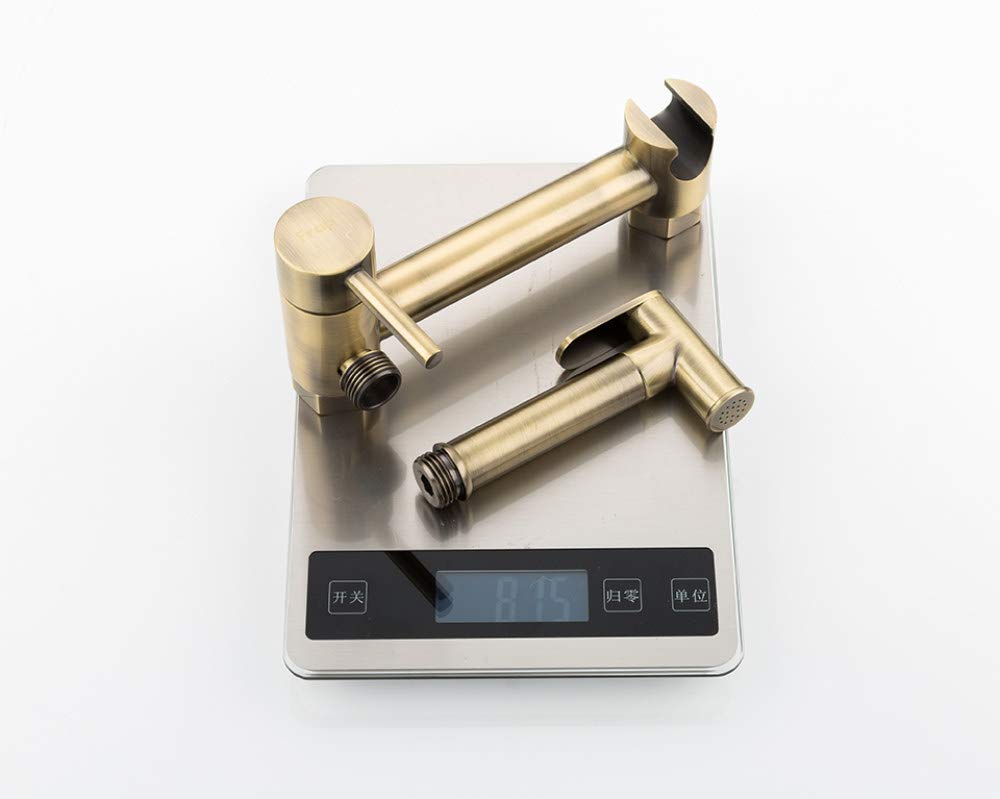 Bidé, cabezal de ducha, ducha higiénica, rociador de limpieza, limpieza en caliente y amp; mezclador en frío kit de rociador para inodoro ducha bidet grifo, F7503,4, como se muestra