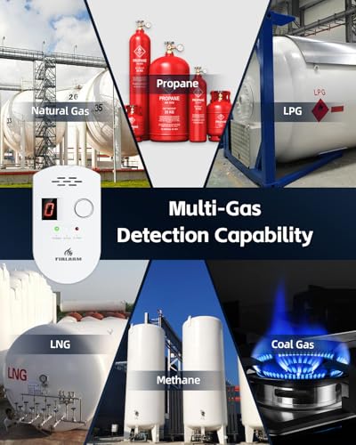 Natural Gas Detector, Plug-in Gas Leak Detector for Home, Propane Leak Alarm for RV and Kitchen, with LED Digital Display - Image 5