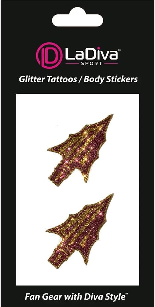 Florida State University Spear Glitter Tattoo 2-Pack