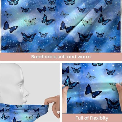 Galaxy Butterfly Women's Slouchy Beanie Hat Stretch Turban Hats Cancer Headwear Caps Baggy Skull Sleep Scarf by Amasnay - Used condition - Image 4