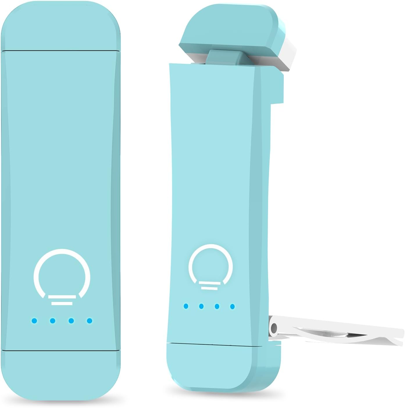 USB Rechargeable Book Light,2 Pack Eye Caring Reading Light Clip on Book, 3 Colours & Stepless Dimming, Portable & Flexible, Long Lasting up to 100 hrs, Perfect for Booklovers and Kids-Blue