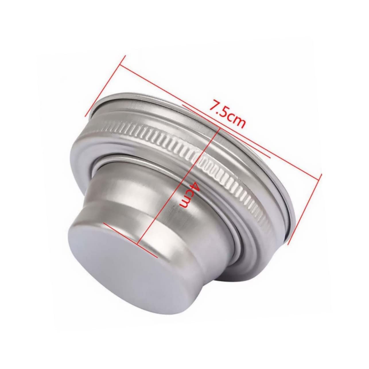 FUNOMOCYA Lover's Essential 304 Stainless Steel Jar Shaker Lid Jar Pitcher Lid Easy Open