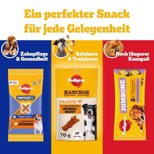 Pedigree DentaStix Hundesnack für große Hunde (25kg+), Zahnpflege-Snack mit Huhn und Rind, 1 Packung je 56 Stück (1 x 2.16 kg)