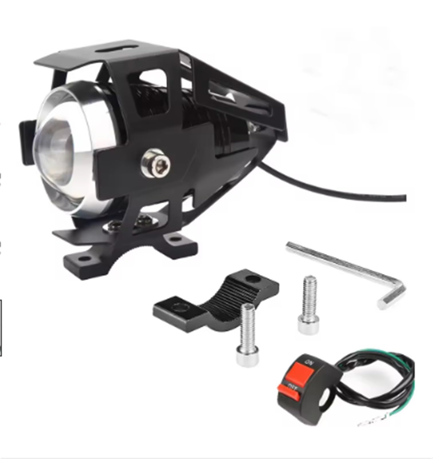 Światło Do Jazdy Pasuje do Blackbird Cbr1100Xx Msx 125 X Adv 750 2021 Cb600F Cb400 Trsalp Crm 250LED światło przeciwmgielne U5 reflektory motocyklowe Dirt Bike Reflektor(1 PCS and Switch)