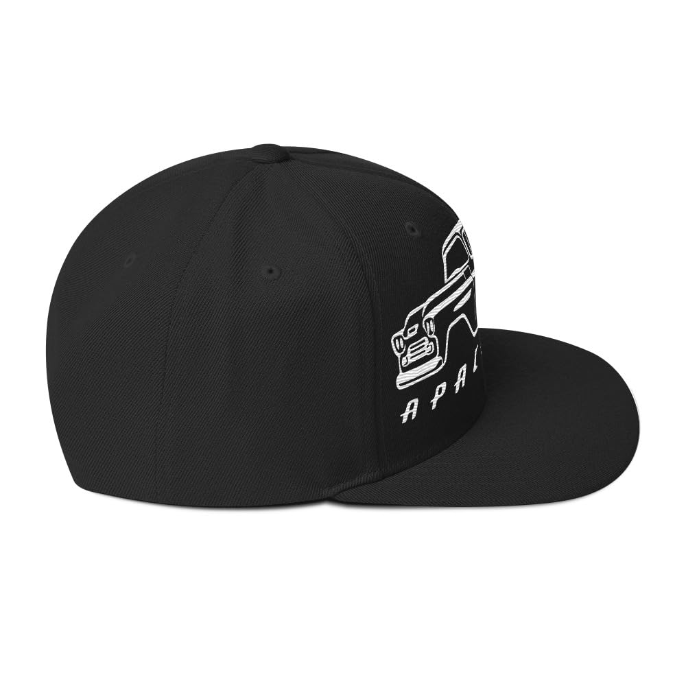 Sylwetka czapki Chevy Apache z 1958 roku dla entuzjastów zabytkowych pickupów czapka snapback