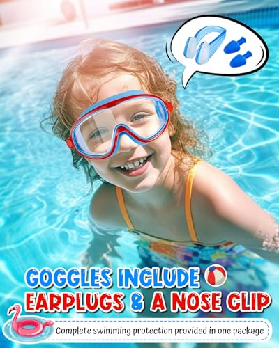 Image of Swim Goggles 2 Pack, Wide View Anti Fog&UV Swimming Goggles for Audlt, No Leak Pool Beach Essentials for Men Women