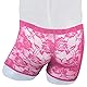 Walang Bequeme Seidenunterwäsche für Männer Atmungsaktive Trunks Sexy Transparente Spitze Boxershorts Briefs (DE/NL/SE/PL, Alphanumerisch, Einheitsgröße, Regular, Regular, Rosa)