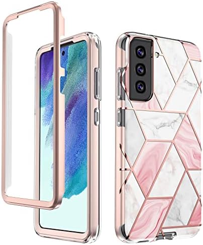 Beautiful Skin Case for Samsung S21 Ultra 5G, Slim Full-Body Stylish Protective Case Shockproof Galaxy S21 Ultra 6.8" Hard PC+Soft TPU Rubber Bumper Rugged Case with Screen Protector (Purple)