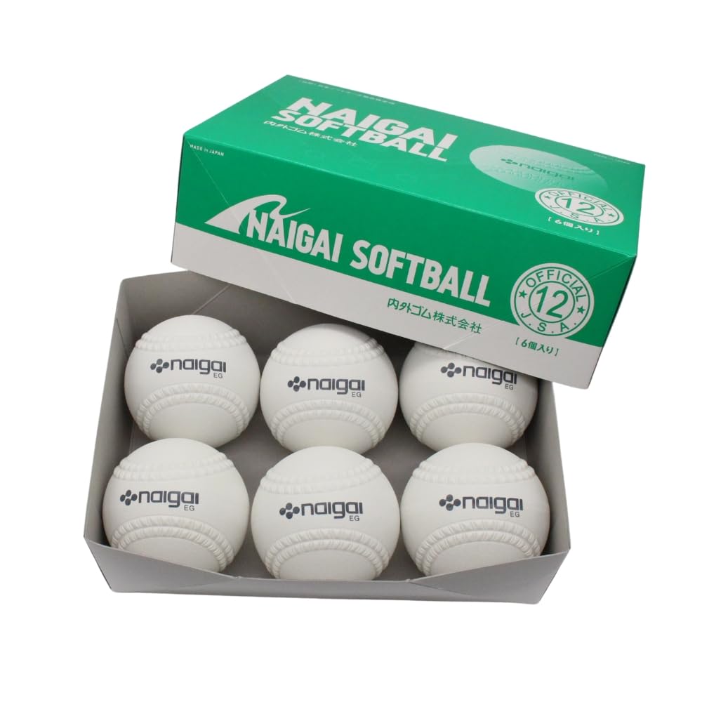 Amazon.co.jp: 内外ゴム(NAIGAI) 新デザイン ナイガイソフトボール 12