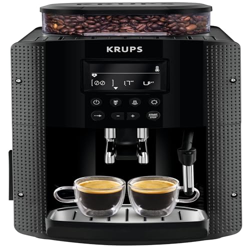 Krups Essential, Machine espresso entièrement automatique, Réglage de la longueur du café, 3réglages de mouture, Buse vapeur, EA81P8E0, Noir – Image 3