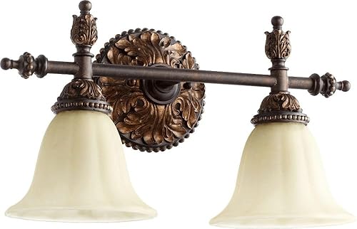 Miniatura 4 de Quorum 5157-2-44 Mueble tradicional de dos luces de la colección Rio Salado en acabado de dos tonos,