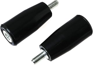 E-outstanding Revolving Handle 2PCS Black Screw-On M6 Male Plastic Revolving Handle for Milling Machine Grinding Machine Lathe Hand Wheel