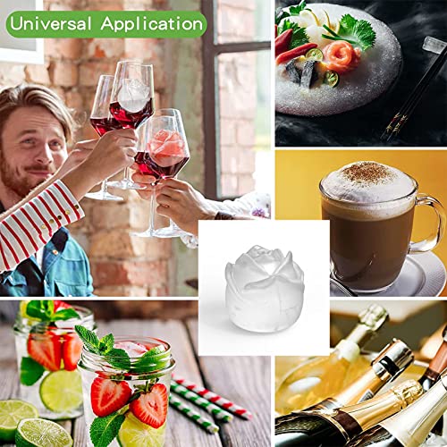 image for GdCosBao Ice Cube Tray,2.5 Inch Silicone Ice Cube for Ice Moulds for W