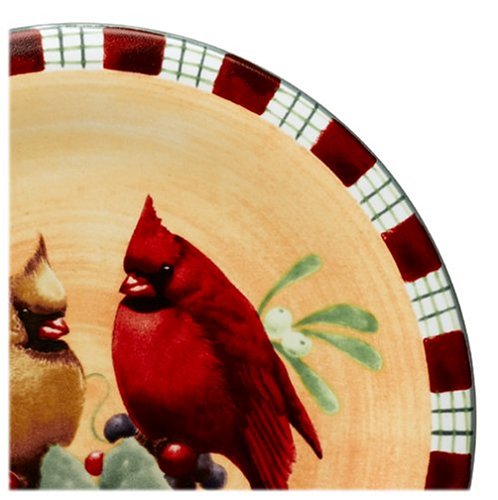 Lenox Winter Greetings Everyday Stoneware Cardinal Salad Plate #TOP1