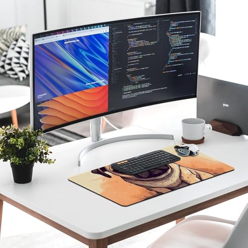 Tapis d'écriture carlin imperméable grand format pour clavier de bureau - 6