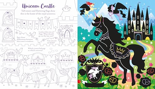 Usborne Scratch Activities Unicorns: Hours of Magical Unicorn Fun await in this Scratch Book full of Interactive Designs and Puzzles - Image 3