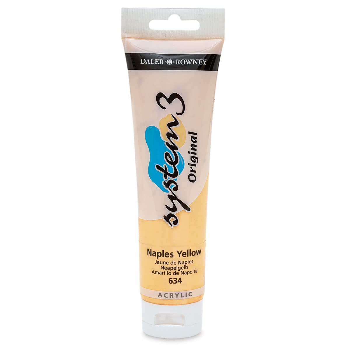 Daler-Rowney System3 Acrylic Paint, Plastic Tube, 5.07oz - 150 ml, Naples Yellow