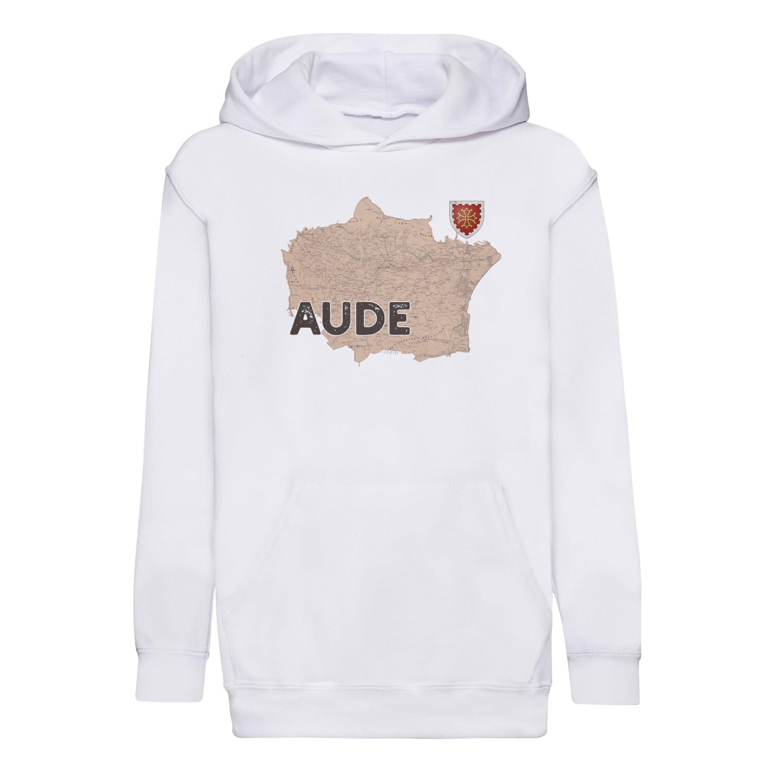 Sweat à capuche enfant Aude 11 Occitanie en coton premium - 4
