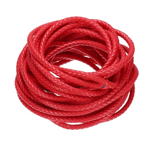 Cordón de cuero trenzado redondo M METERXITY de 7mm para evitar nudos débiles 2
